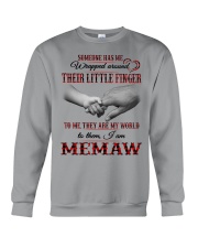 THEY ARE MY WORLD - PERFECT GIFT FOR MEMAW Crewneck Sweatshirt tile