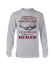 THEY ARE MY WORLD - PERFECT GIFT FOR MEMAW Long Sleeve Tee tile