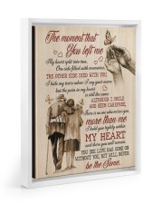 I HIDE MY TEARS WHEN I SAY YOUR NAME Floating Framed Canvas Prints White tile