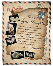 BIG HUG - LOVELY GIFT FOR GRANDDAUGHTER Small Fleece Blanket - 30" x 40" front