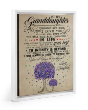 I WILL ALWAYS BE THERE - GIFT FOR GRANDDAUGHTER Floating Framed Canvas Prints White tile
