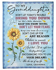DON'T LET YOUR FEARS - GRANDMA TO GRANDDAUGHTER Small Fleece Blanket - 30" x 40" front