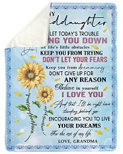 DON'T LET YOUR FEARS - GRANDMA TO GRANDDAUGHTER Sherpa Fleece Blanket tile