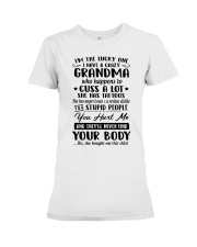 I'M THE LUCKY ONE - BEST GIFT FOR GRANDKID Premium Fit Ladies Tee tile