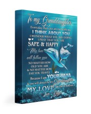 YOU WILL ALWAYS BE MY GRANDDAUGHTER - FROM YAYA 11x14 Gallery Wrapped Canvas Prints front