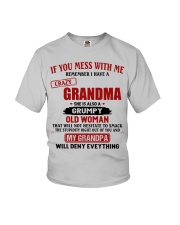 Mess With Me - Best Gift For Grandson From Grandma Youth T-Shirt front