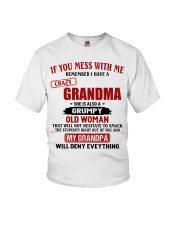 Mess With Me - Best Gift For Grandson From Grandma Youth T-Shirt tile