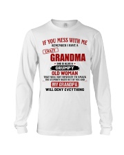 Mess With Me - Best Gift For Grandson From Grandma Long Sleeve Tee tile