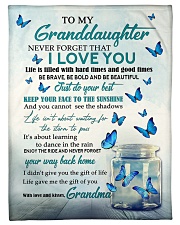Never Forget That I Love You - Best Gift For Granddaughter Small Fleece Blanket - 30" x 40" front