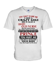 YOU CAN'T SCARE ME - GREAT GIFT FOR GRANDCHILD V-Neck T-Shirt tile