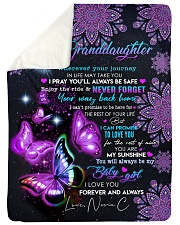 I LOVE YOU - GRANDDAUGHTER GIFT WITH BUTTETFLY Sherpa Fleece Blanket tile