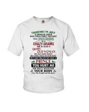 I'm A Spoiled Grandson Of A Crazy Grams Youth T-Shirt tile