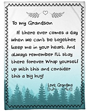 A BIG HUG - TO GRANDSON FROM GRANDMA Fleece Blanket tile