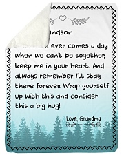 A BIG HUG - TO GRANDSON FROM GRANDMA Sherpa Fleece Blanket tile