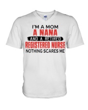 NOTHING SCARES ME - BEST GIFT FOR REGISTERED NURSE V-Neck T-Shirt tile