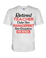 UNDER NEW MANAGEMENT - PERFECT GIFT FOR TEACHER V-Neck T-Shirt tile