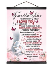 Just Do Your Best - Amazing Gift For Granddaughter Hanging Canvas tile