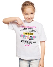 LOTS OF LOVE - BEAUTIFUL GIFT FOR GRANDDAUGHTER Youth T-Shirt lifestyle-youth-tshirt-front-2