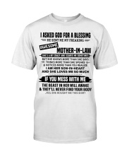 SHE'S A BIT CRAZY - BEST GIFT FOR SON-IN-LAW Premium Fit Mens Tee tile