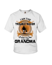 I Am The Luckiest - Best Gift For Granddau From Grandma Youth T-Shirt front