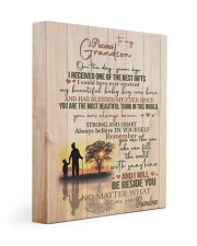 I WILL BE BESIDE YOU - PERFECT GIFT FOR GRANDSON 11x14 Gallery Wrapped Canvas Prints front
