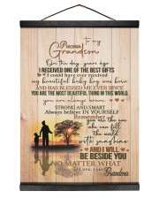 I WILL BE BESIDE YOU - PERFECT GIFT FOR GRANDSON Hanging Canvas tile