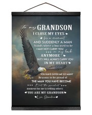 CARRY YOU IN MY HEART - SPECIAL GIFT FOR GRANDSON Hanging Canvas tile