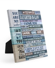 I LOVE YOU - SPECIAL GIFT FOR DAUGHTER-IN-LAW Easel-Back Gallery Wrapped Canvas tile