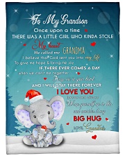 I LOVE YOU - LOVELY GIFT FOR GRANDSON Fleece Blanket tile