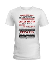 SHE IS MY WHOLE WORLD - GIFT FOR GRANDDAUGHTER Ladies T-Shirt tile