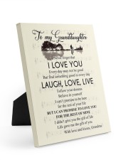 NEVER FORGET THAT I LOVE YOU - FOR GRANDDAUGHTER Easel-Back Gallery Wrapped Canvas tile