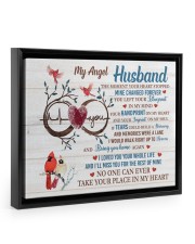 No One Can Ever Take Your Place In My Heart Floating Framed Canvas Prints Black tile
