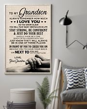 I LOVE YOU - TO GRANDSON FROM GRANDMA 11x17 Poster lifestyle-poster-1