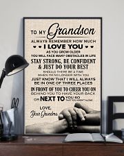 I LOVE YOU - TO GRANDSON FROM GRANDMA 11x17 Poster lifestyle-poster-2