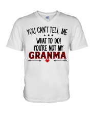 YOU CAN'T TELL ME - SPECIAL GIFT FOR GRANDCHILD V-Neck T-Shirt tile