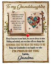 Remember That You Mean The World To Me - Lovely Gift For Granddaughter Small Fleece Blanket - 30" x 40" front
