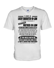 MESS WITH ME - BEST GIFT FOR DAUGHTER-IN-LAW V-Neck T-Shirt tile