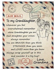 STRAIGHTEN YOUR CROWN - GIFT FROM GRANDMA Small Fleece Blanket - 30" x 40" front