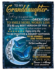 SMILE MORE WORRY LESS - GIFT FOR GRANDDAUGHTER Small Fleece Blanket - 30" x 40" front