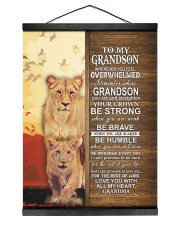 STRAIGHTEN YOUR CROWN - TO GRANDSON FROM GRANDMA Hanging Canvas tile