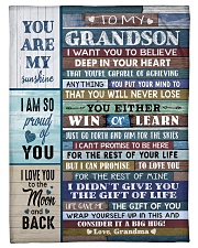 WIN OR LEARN - GRANDMA TO GRANDSON Small Fleece Blanket - 30" x 40" front