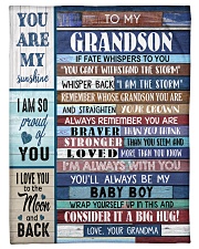 WITHSTAND THE STORM - GRANDMA TO GRANDSON Small Fleece Blanket - 30" x 40" front
