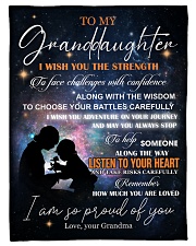LISTEN TO YOUR HEART - GRANDMA TO GRANDDAUGHTER Small Fleece Blanket - 30" x 40" front
