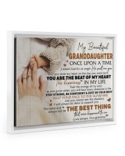 THE BEST THING - PERFECT GIFT FOR GRANDDAUGHTER Floating Framed Canvas Prints White tile
