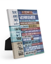 STRAIGHTEN YOUR CROWN - GIFT FOR GRANDDAUGHTER Easel-Back Gallery Wrapped Canvas tile