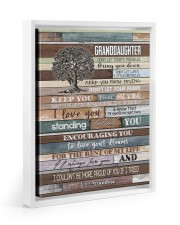 I LOVE YOU - AMAZING GIFT FOR GRANDDAUGHTER Floating Framed Canvas Prints White tile