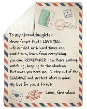 A BIG HUG - TO GRANDDAUGHTER FROM GRANDMA Sherpa Fleece Blanket tile