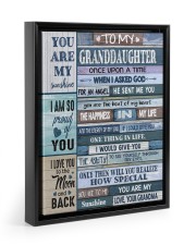 I AM SO PROUD OF YOU - GRANDMA TO GRANDDAUGHTER Floating Framed Canvas Prints Black tile
