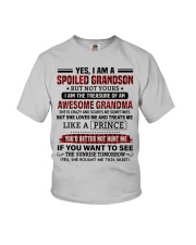 Yes I Am A Spoiled Grandson Youth T-Shirt front