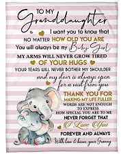 I LOVE YOU - BEST GIFT FOR GRANDDAUGHTER Large Fleece Blanket - 60" x 80" front